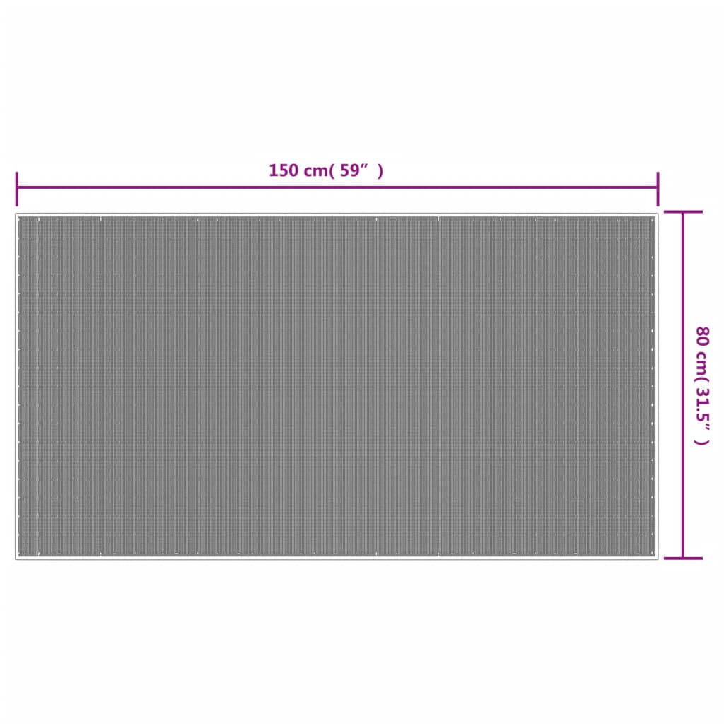 vidaXL Covor de exterior, maro și alb, 80x150 cm, design reversibil vidaXL Covor de exterior, maro și alb, 80x150 cm, design reversibil