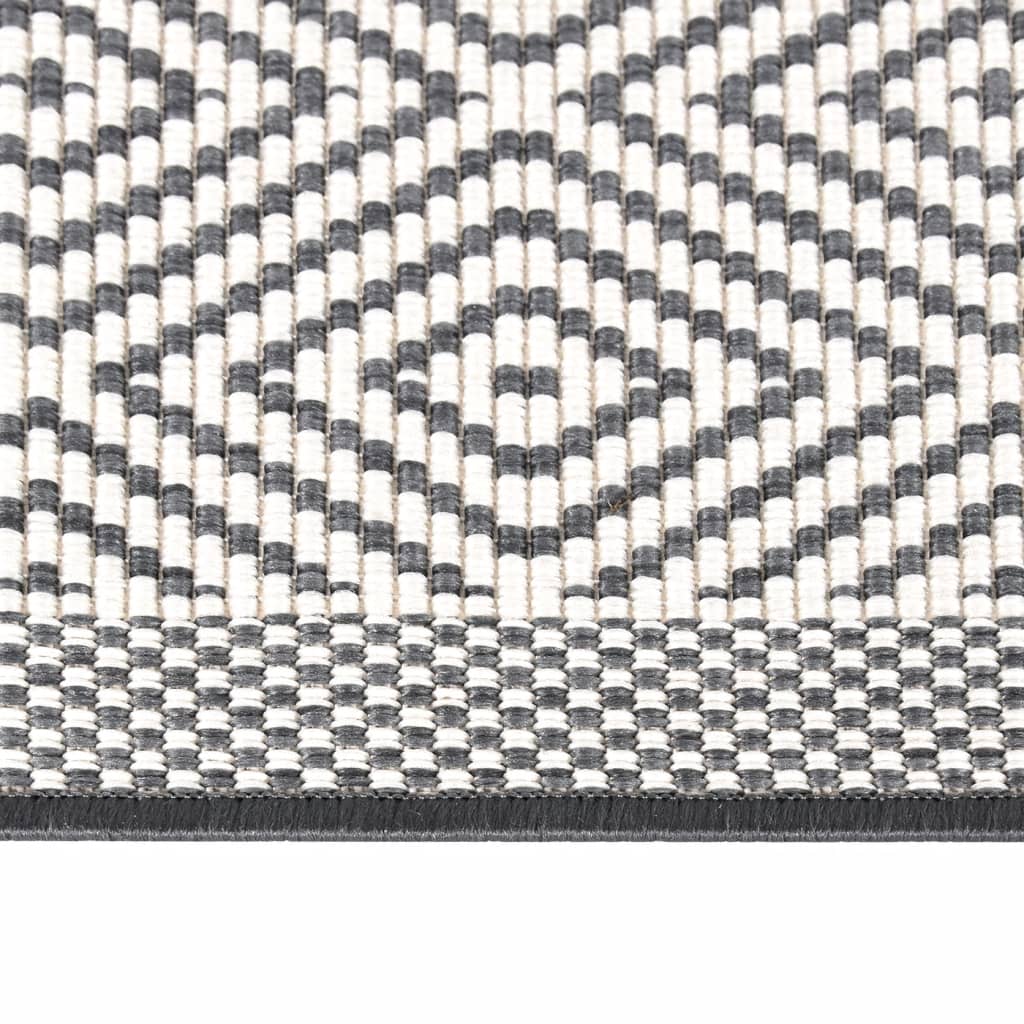 vidaXL Covor de exterior, gri și alb, 80x150 cm, design reversibil vidaXL Covor de exterior, gri și alb, 80x150 cm, design reversibil