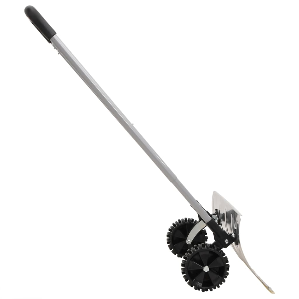 vidaXL Lopată de zăpadă mâner extensibil argintiu 61 cm lamă din oțel vidaXL Lopată de zăpadă mâner extensibil argintiu 61 cm lamă din oțel