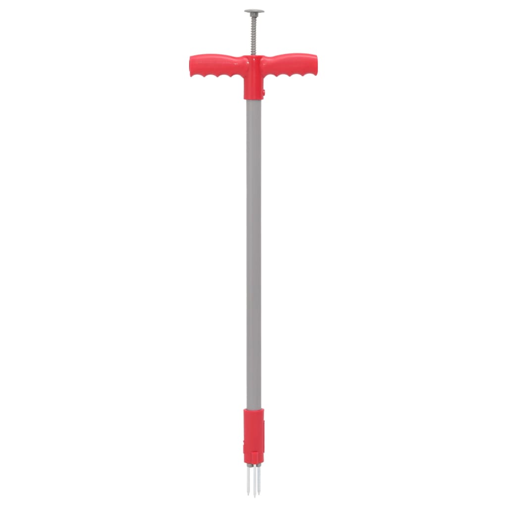 vidaXL Dispozitiv de eliminat buruieni, roșu și gri, 93,5 cm, oțel vidaXL Dispozitiv de eliminat buruieni, roșu și gri, 93,5 cm, oțel