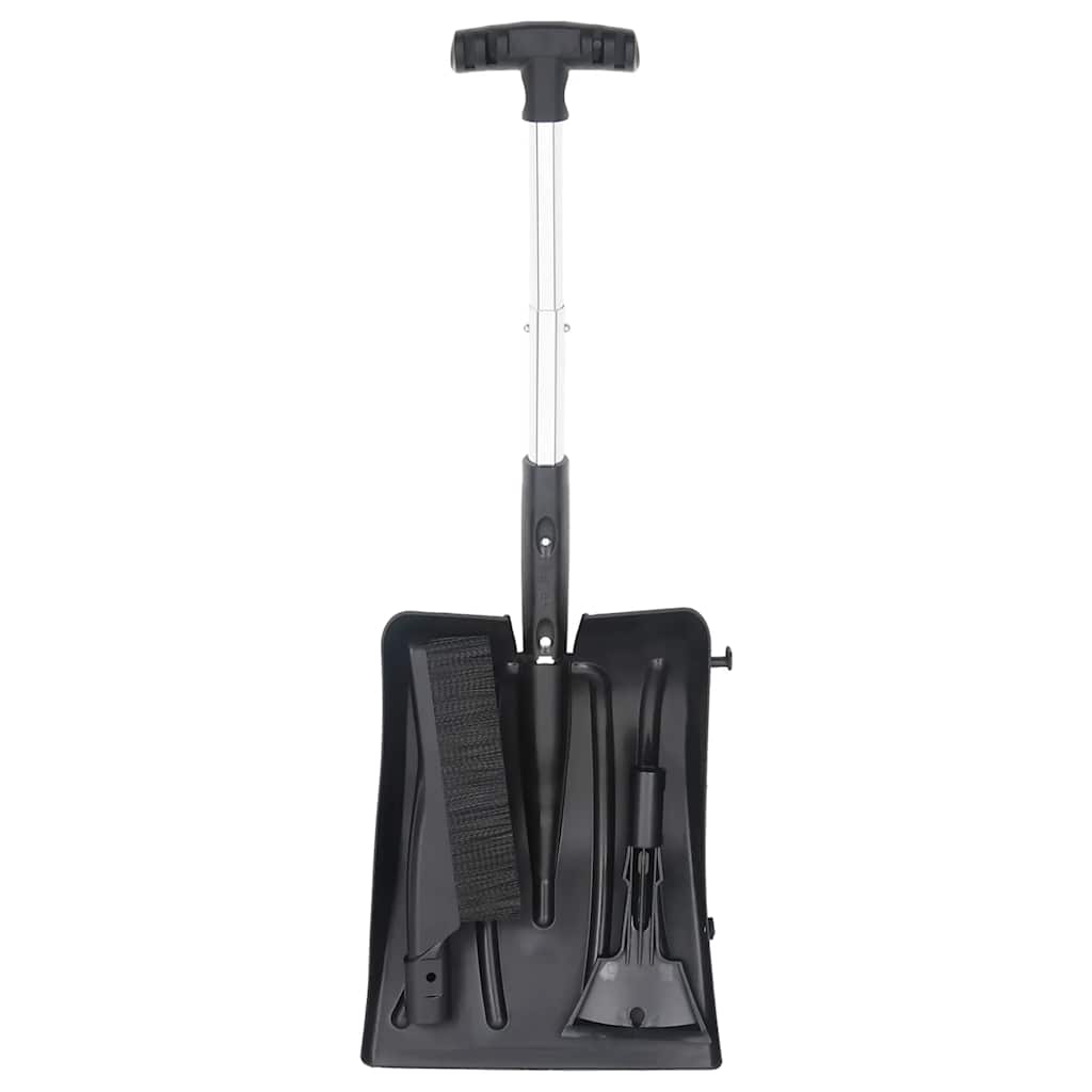 vidaXL Kit de lopată pentru zăpadă 3 în 1, negru, aluminiu vidaXL Kit de lopată pentru zăpadă 3 în 1, negru, aluminiu
