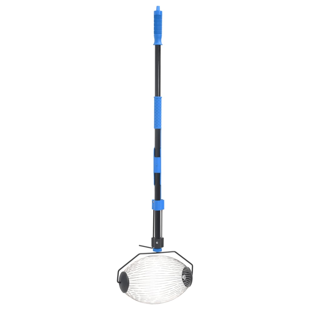 vidaXL Dispozitiv de colectare nuci, albastru, 127 cm, oțel vidaXL Dispozitiv de colectare nuci, albastru, 127 cm, oțel