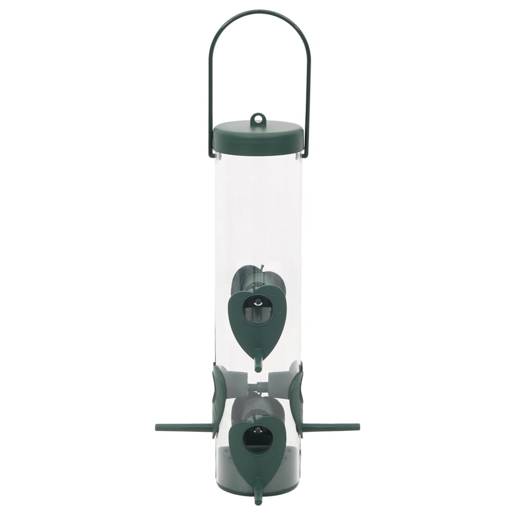 vidaXL Hrănitoare pentru păsări, 3 buc., verde închis, 17x17x32 cm vidaXL Hrănitoare pentru păsări, 3 buc., verde închis, 17x17x32 cm