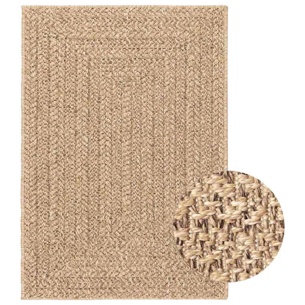 vidaXL Covor ZIZUR aspect iută 160x230 cm, pentru interior și exterior