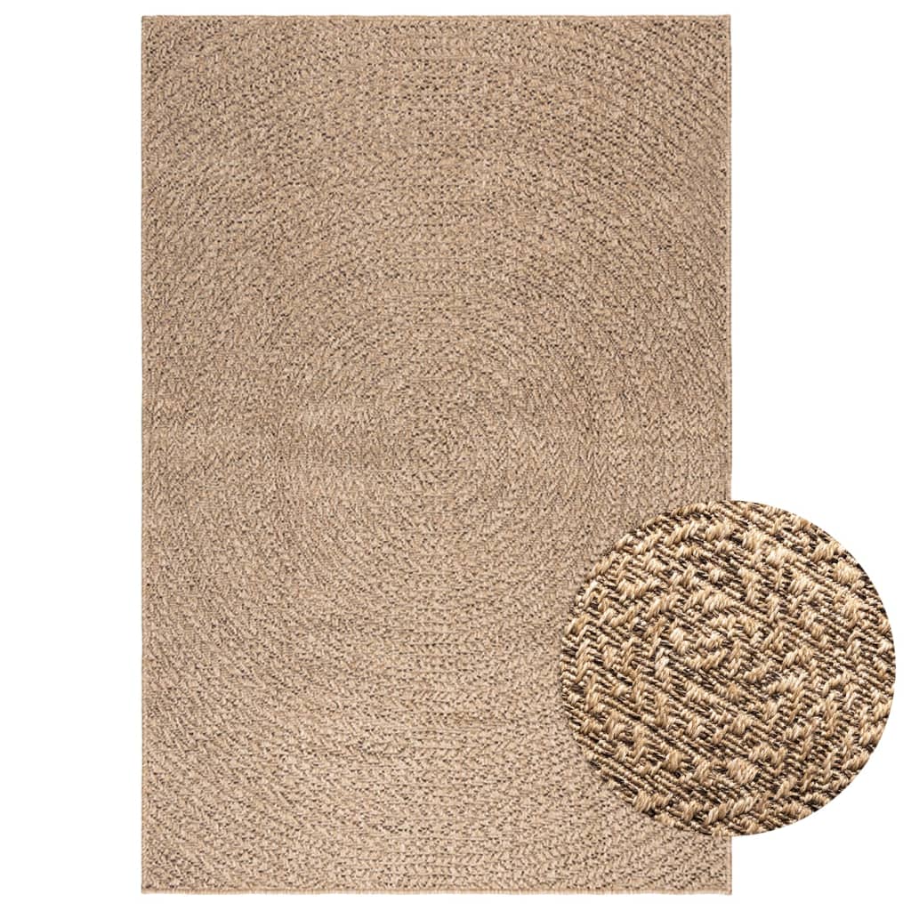 vidaXL Covor ZIZUR aspect iută 120x170 cm, pentru interior și exterior vidaXL Covor ZIZUR aspect iută 120x170 cm, pentru interior și exterior