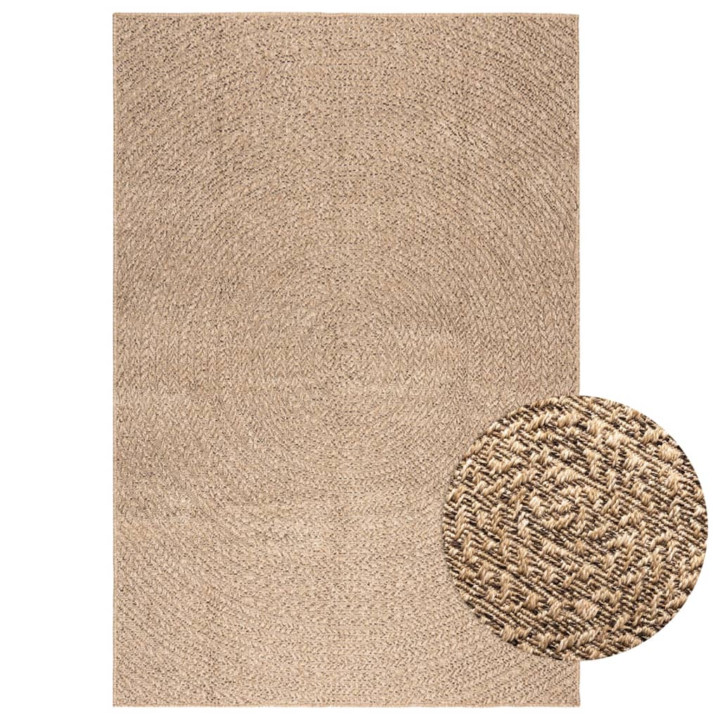 vidaXL Covor ZIZUR aspect iută 140x200 cm, pentru interior și exterior