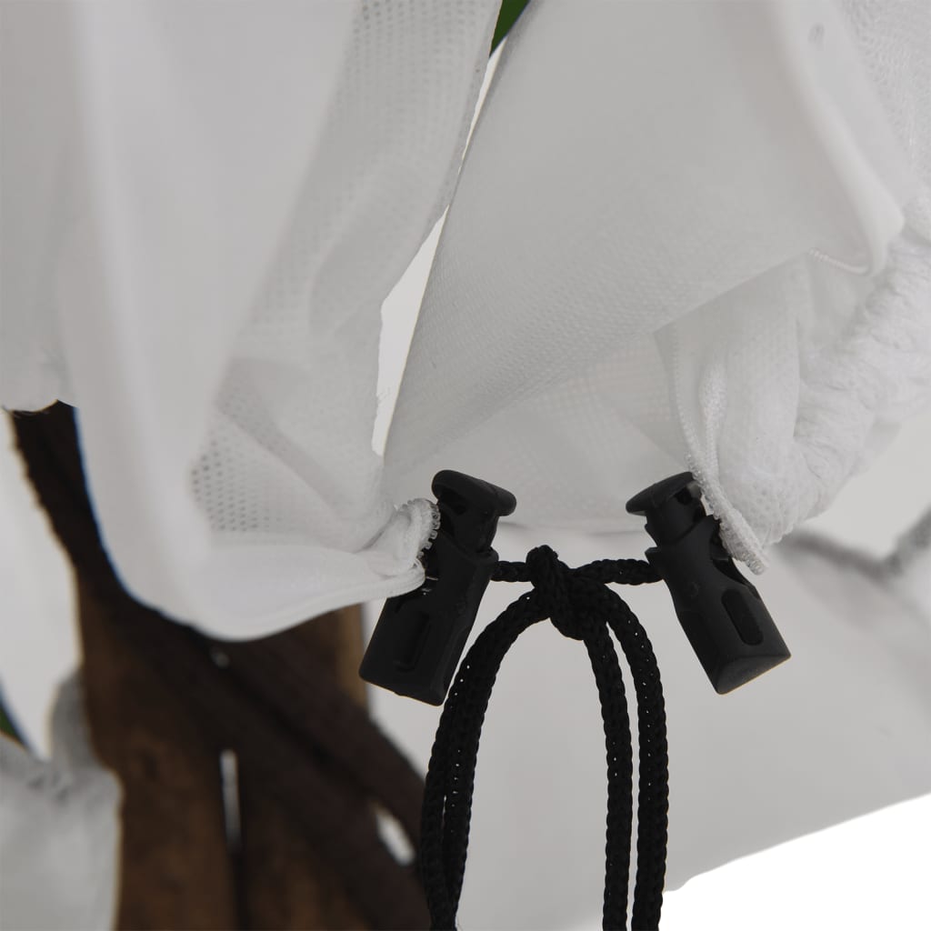 vidaXL Protecție de fleece plante, cu fermoar, 70 g/m², 3,93x3,5 m