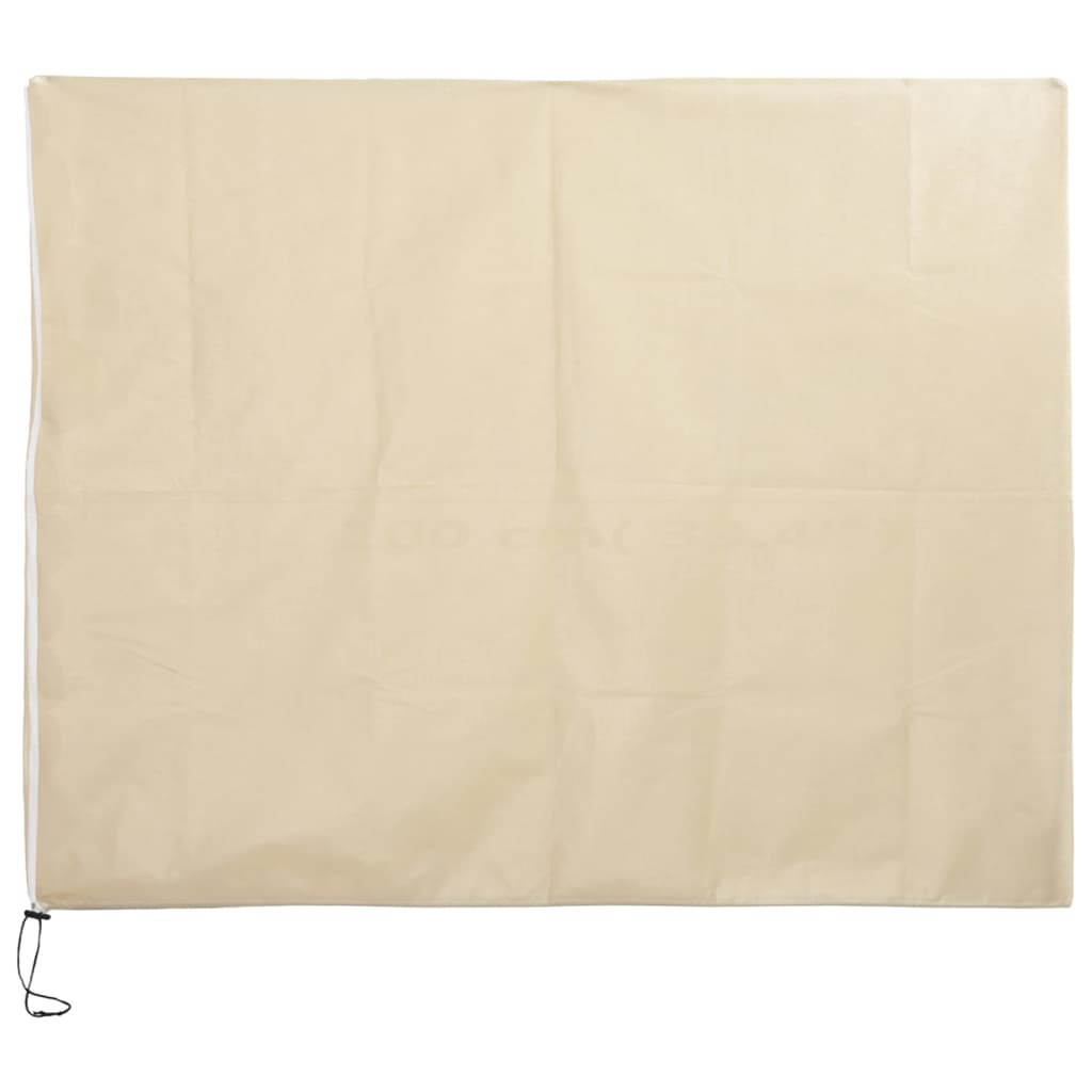 vidaXL Protecție de fleece plante, cu fermoar, 70 g/m², 3,14x2,5 m