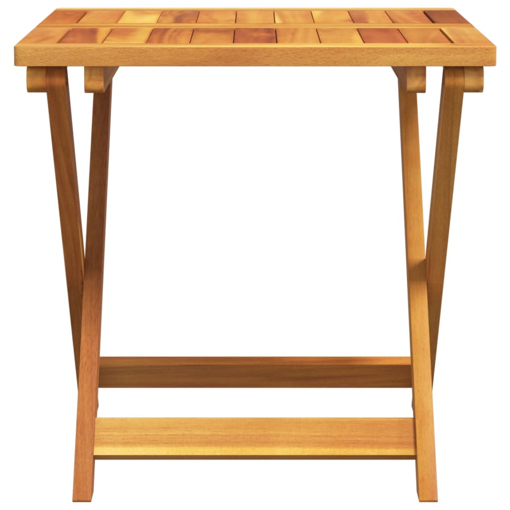 vidaXL Masă de grădină pliabilă, 50x50x50 cm, lemn masiv acacia