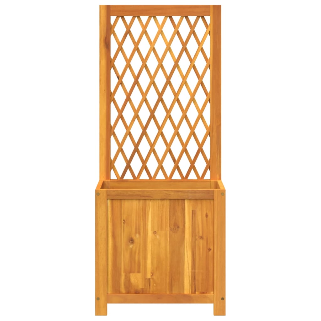 vidaXL Jardinieră cu spalier, 55x29,5x132 cm, lemn masiv acacia vidaXL Jardinieră cu spalier, 55x29,5x132 cm, lemn masiv acacia