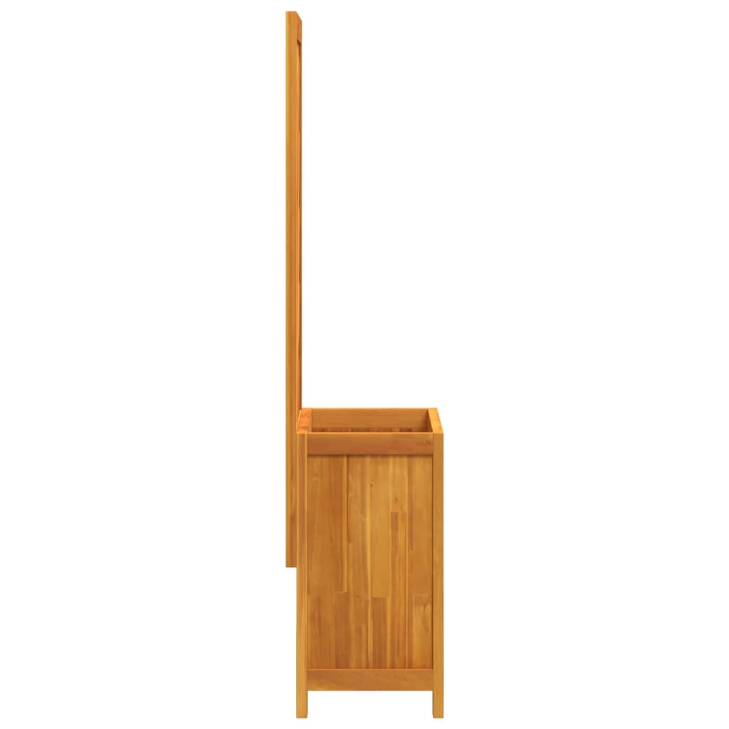 vidaXL Jardinieră cu spalier, 55x29,5x132 cm, lemn masiv acacia vidaXL Jardinieră cu spalier, 55x29,5x132 cm, lemn masiv acacia
