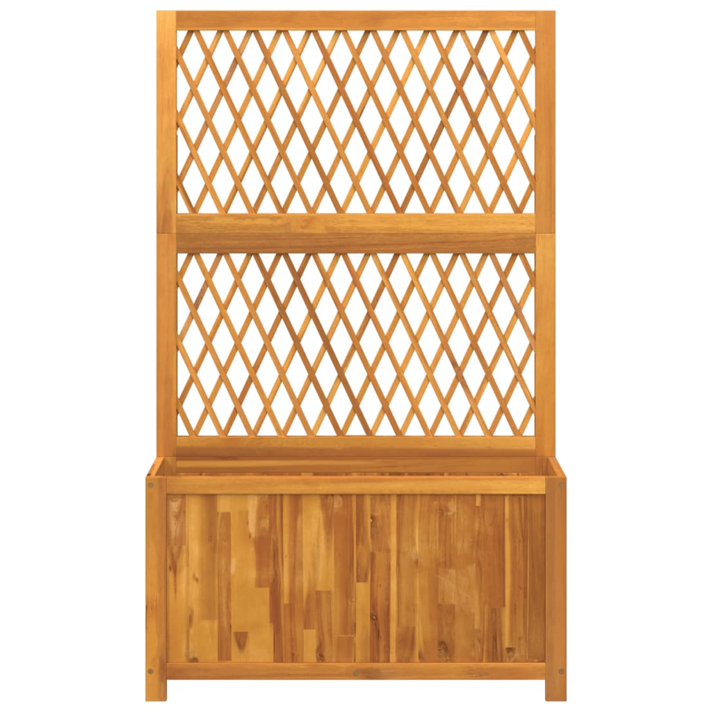 vidaXL Jardinieră cu spalier, 100x32x165 cm, lemn masiv acacia vidaXL Jardinieră cu spalier, 100x32x165 cm, lemn masiv acacia
