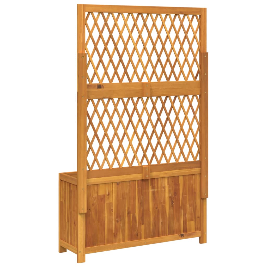 vidaXL Jardinieră cu spalier, 100x32x165 cm, lemn masiv acacia vidaXL Jardinieră cu spalier, 100x32x165 cm, lemn masiv acacia