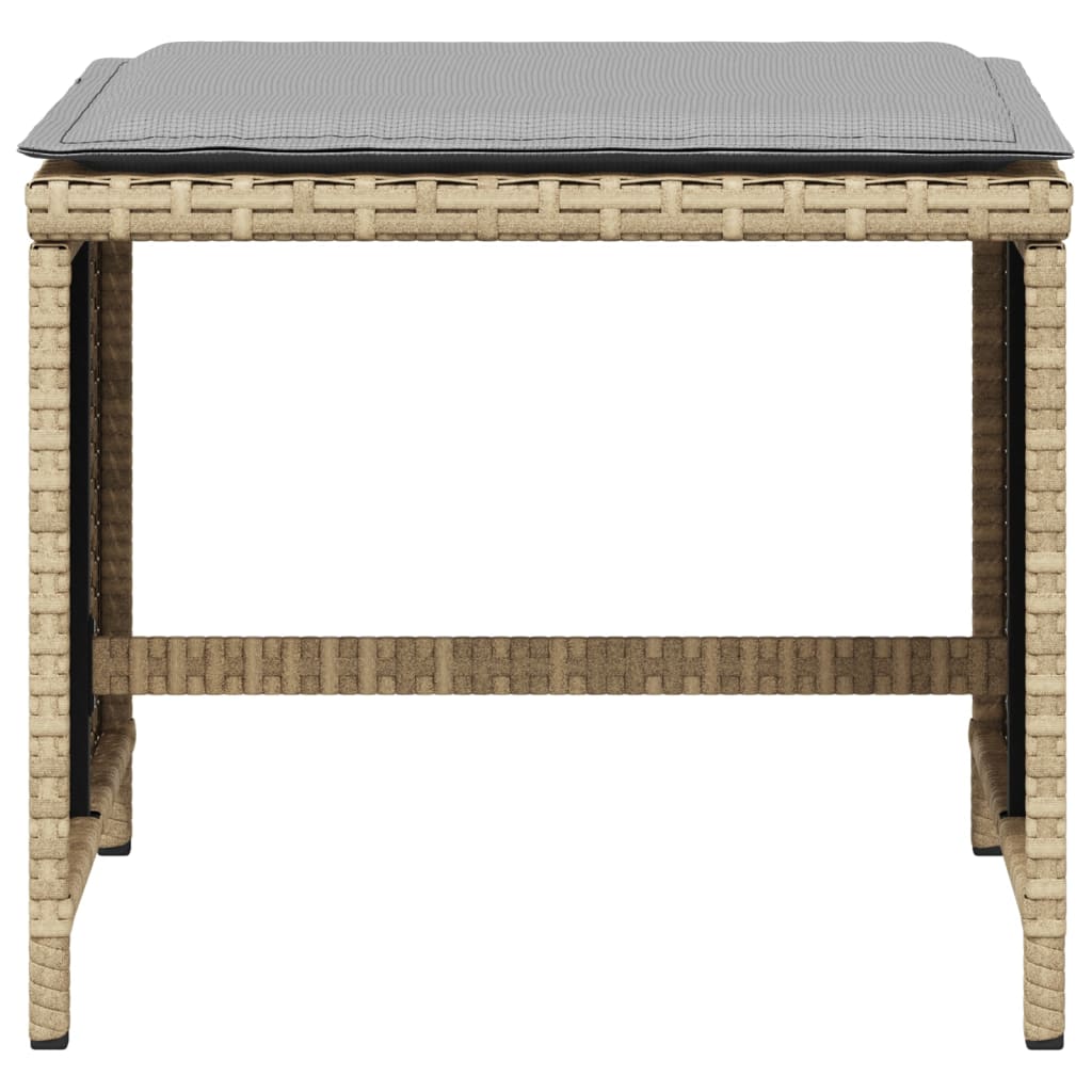 vidaXL Scaune de grădină cu perne 4 buc. mix bej 41x41x36 cm poliratan vidaXL Scaune de grădină cu perne 4 buc. mix bej 41x41x36 cm poliratan
