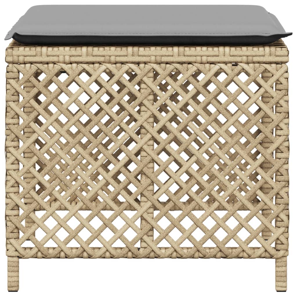 vidaXL Scaune de grădină cu perne 4 buc. mix bej 41x41x36 cm poliratan vidaXL Scaune de grădină cu perne 4 buc. mix bej 41x41x36 cm poliratan