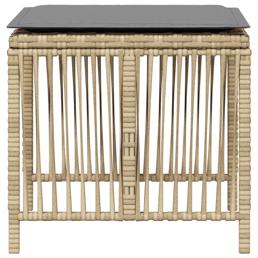 vidaXL Scaune de grădină cu perne 4 buc. mix bej 41x41x36 cm poliratan vidaXL Scaune de grădină cu perne 4 buc. mix bej 41x41x36 cm poliratan