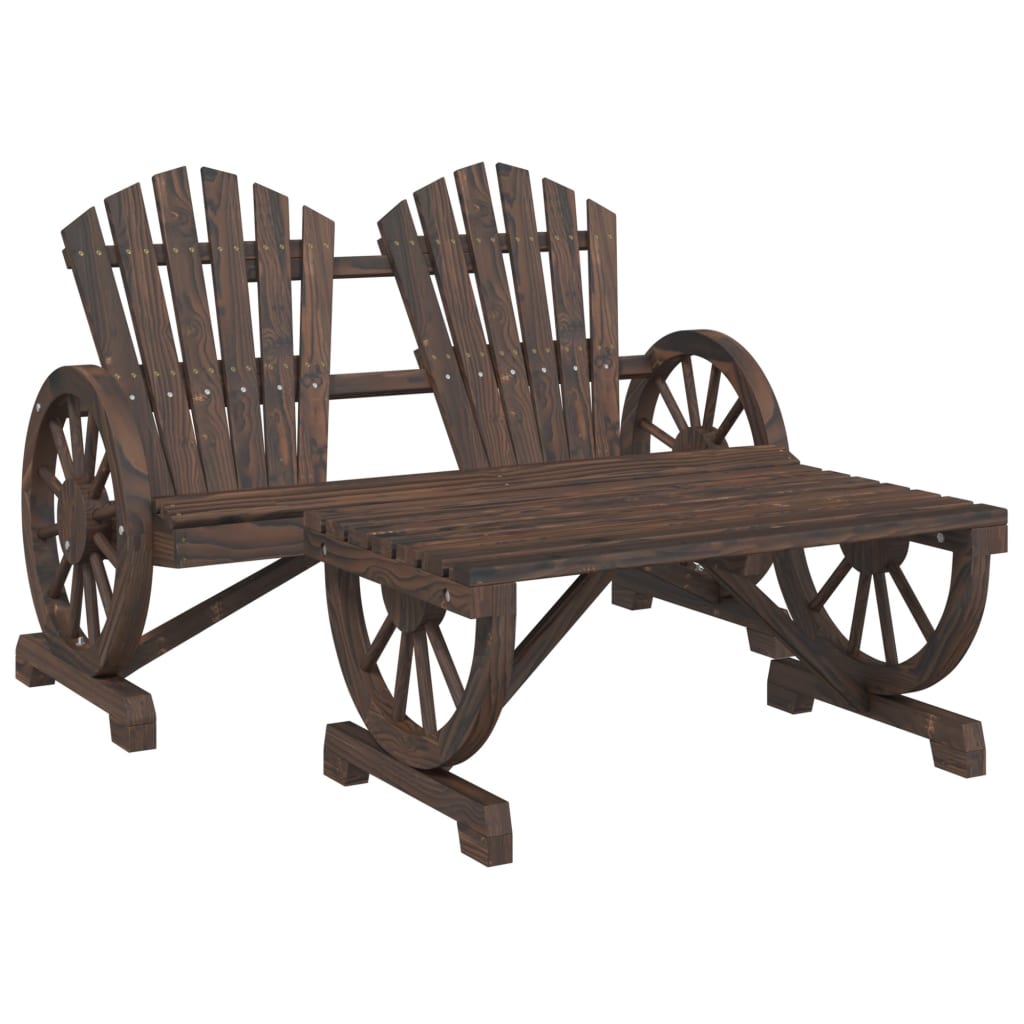 vidaXL Set mobilier de grădină, 2 piese, lemn masiv de brad vidaXL Set mobilier de grădină, 2 piese, lemn masiv de brad