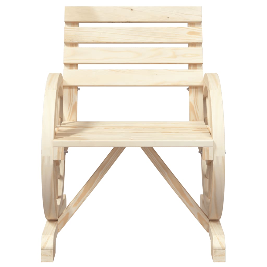 vidaXL Scaun de grădină, 58x58x78,5 cm, lemn masiv de brad vidaXL Scaun de grădină, 58x58x78,5 cm, lemn masiv de brad