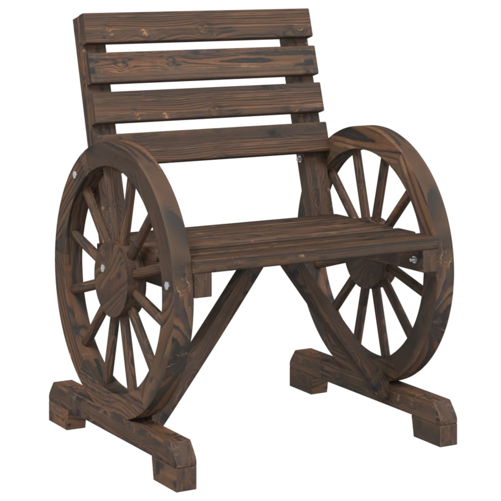vidaXL Scaun de grădină, 58x58x78,5 cm, lemn masiv de brad vidaXL Scaun de grădină, 58x58x78,5 cm, lemn masiv de brad