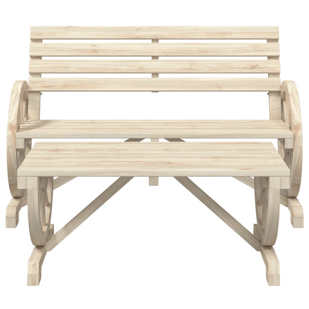 vidaXL Set mobilier de grădină, 2 piese, lemn masiv de brad vidaXL Set mobilier de grădină, 2 piese, lemn masiv de brad