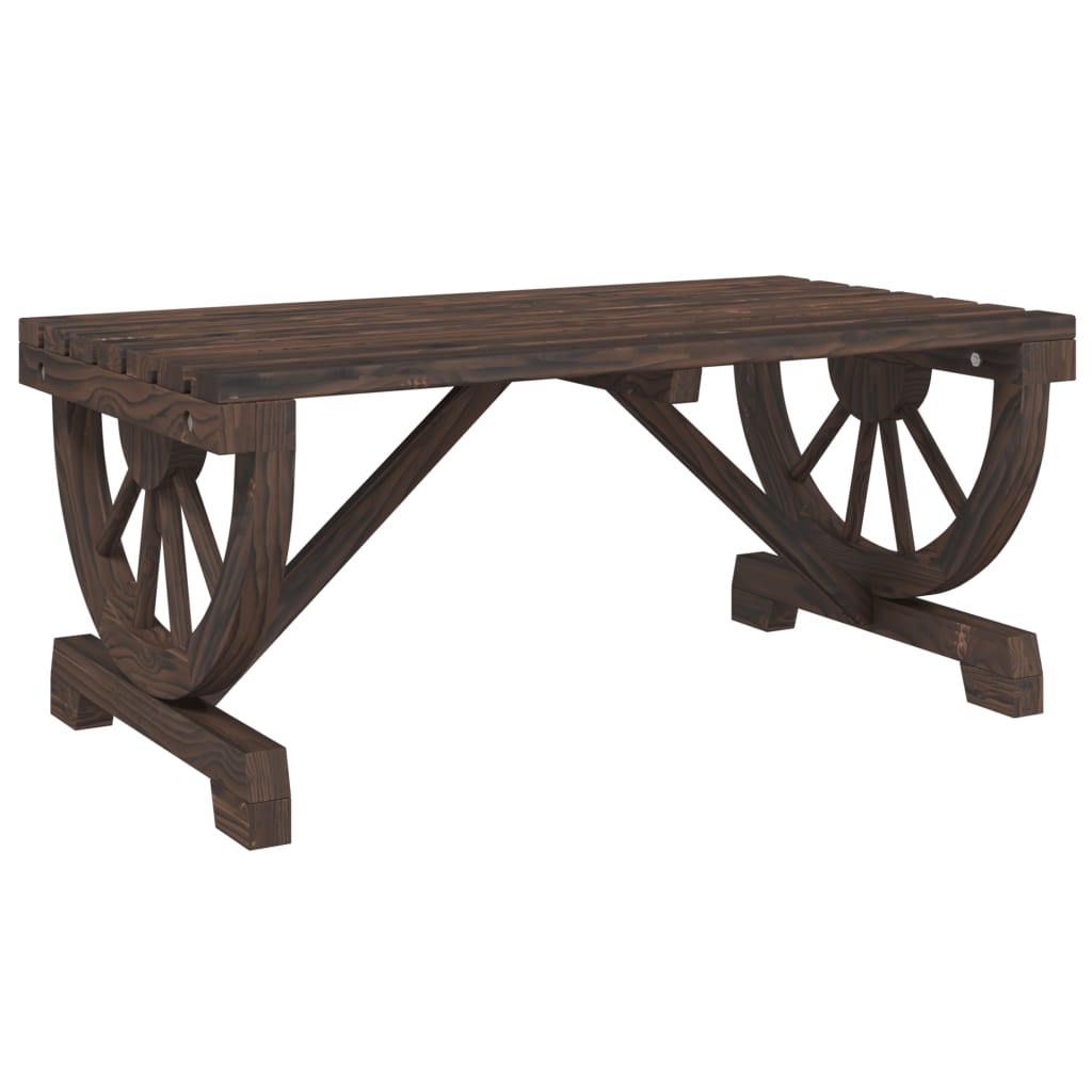vidaXL Măsuță de cafea de grădină, 90x50x40 cm, lemn masiv de brad vidaXL Măsuță de cafea de grădină, 90x50x40 cm, lemn masiv de brad