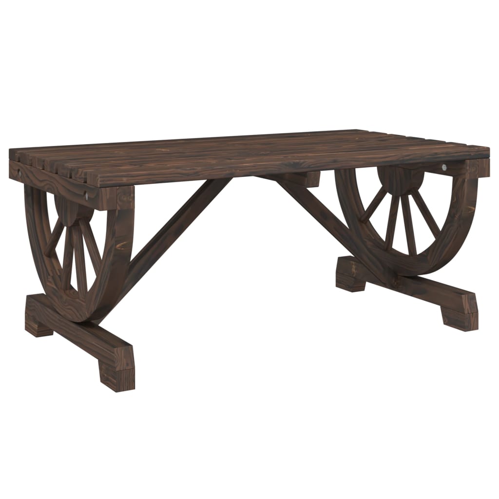 vidaXL Măsuță de cafea de grădină, 90x50x40 cm, lemn masiv de brad vidaXL Măsuță de cafea de grădină, 90x50x40 cm, lemn masiv de brad