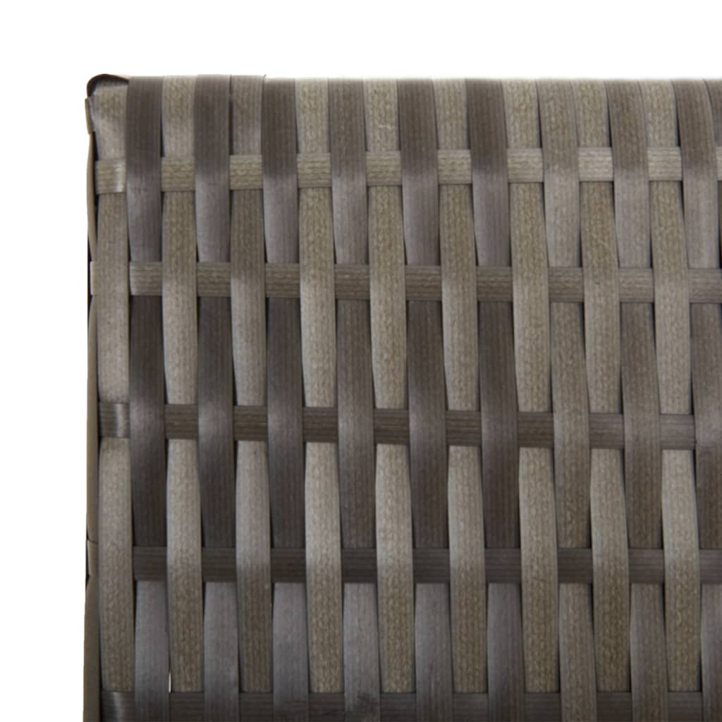 vidaXL Separator de cameră cu 5 panouri, gri, poliratan vidaXL Separator de cameră cu 5 panouri, gri, poliratan
