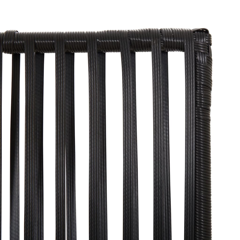 vidaXL Separator de cameră cu 6 panouri, negru, poliratan vidaXL Separator de cameră cu 6 panouri, negru, poliratan
