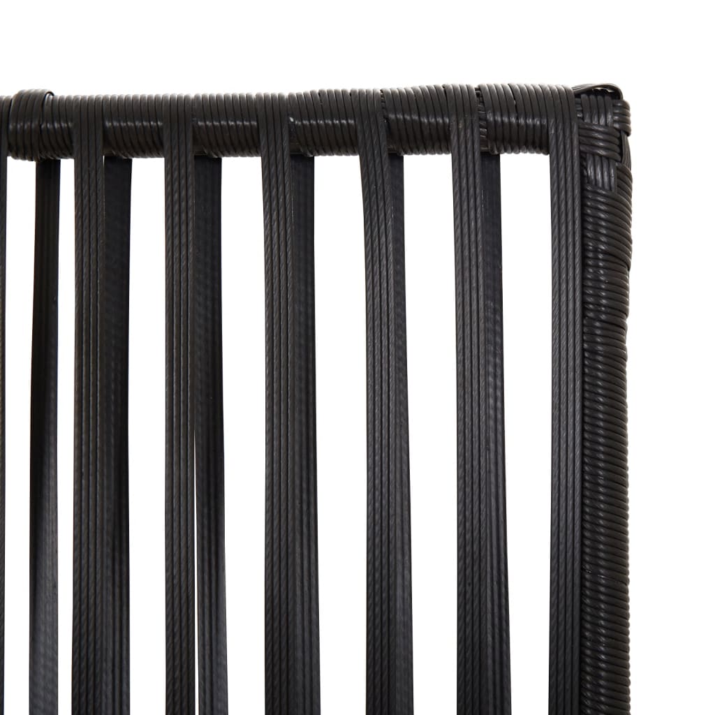 vidaXL Separator de cameră cu 3 panouri, negru, poliratan vidaXL Separator de cameră cu 3 panouri, negru, poliratan