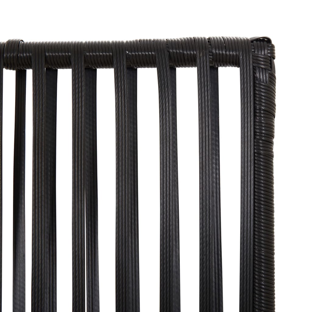 vidaXL Separator de cameră cu 6 panouri, negru, poliratan vidaXL Separator de cameră cu 6 panouri, negru, poliratan