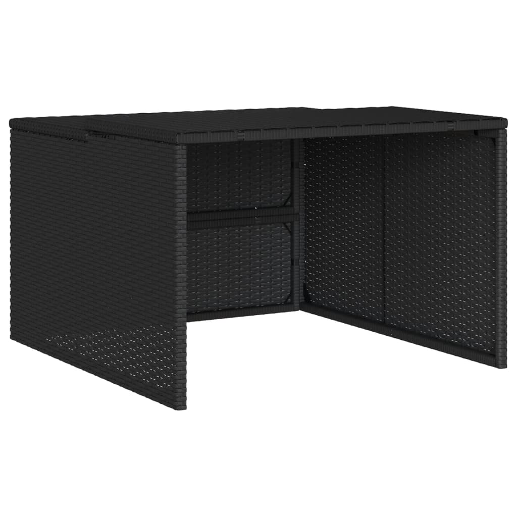 vidaXL Garaj pentru mașina de tuns iarba negru 86x90x52/57cm poliratan vidaXL Garaj pentru mașina de tuns iarba negru 86x90x52/57cm poliratan
