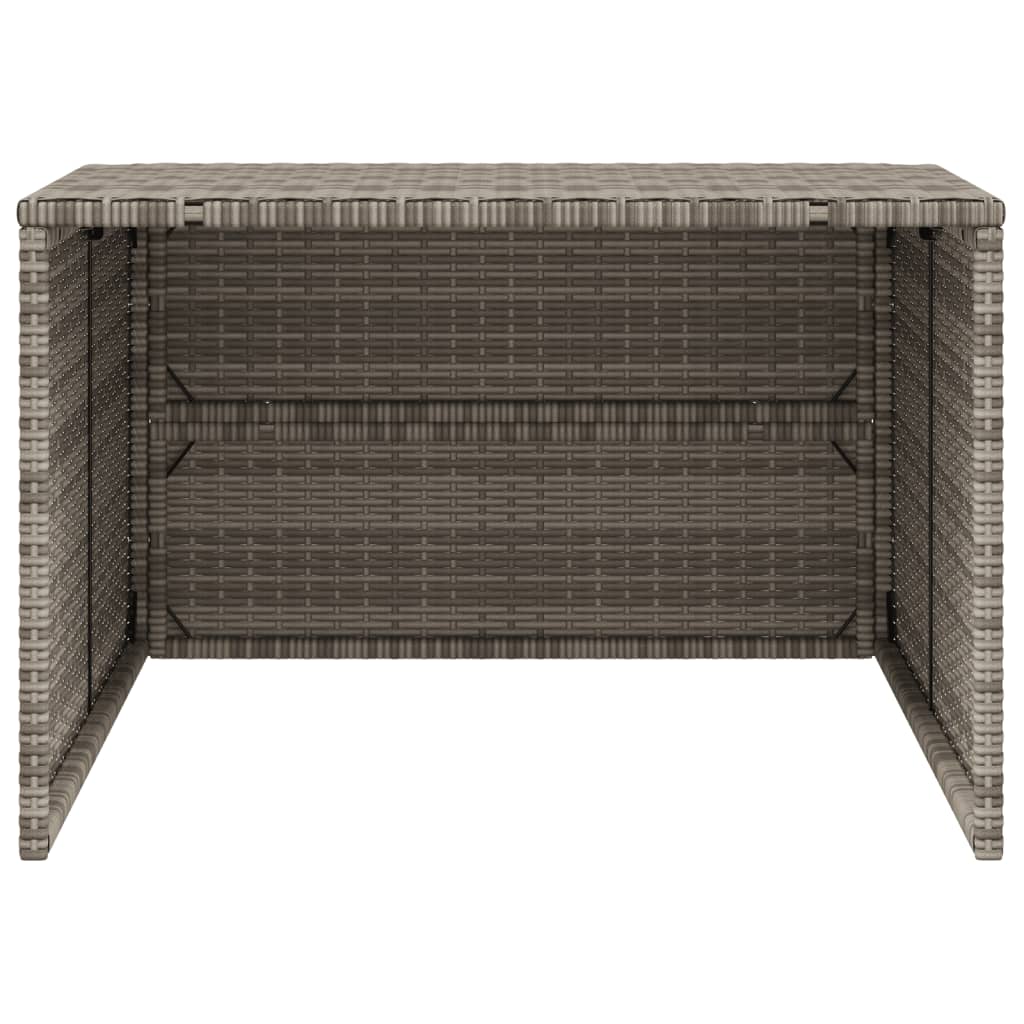 vidaXL Garaj pentru mașina de tuns iarba, gri 86x90x52/57 cm poliratan vidaXL Garaj pentru mașina de tuns iarba, gri 86x90x52/57 cm poliratan