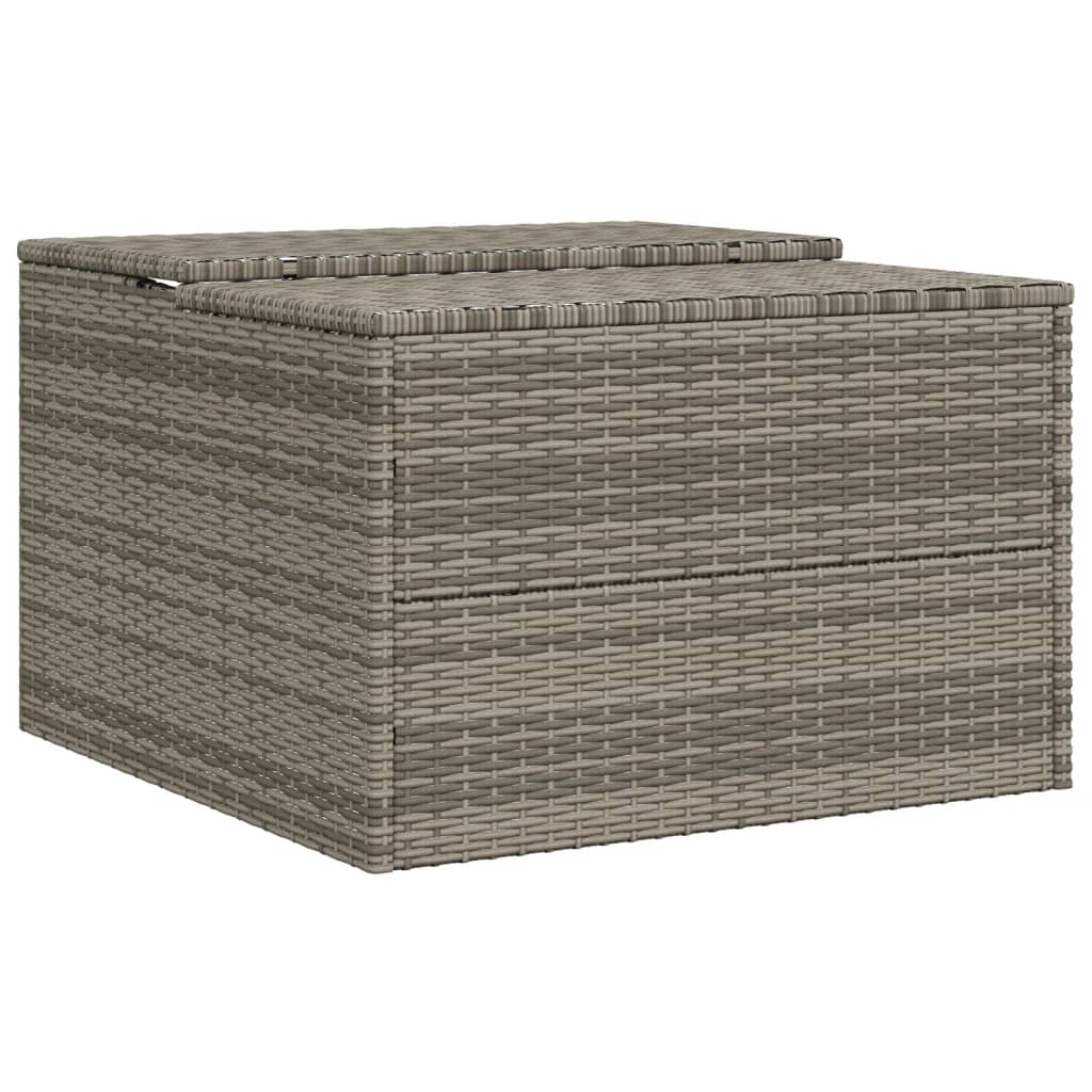 vidaXL Garaj pentru mașina de tuns iarba, gri 86x90x52/57 cm poliratan vidaXL Garaj pentru mașina de tuns iarba, gri 86x90x52/57 cm poliratan