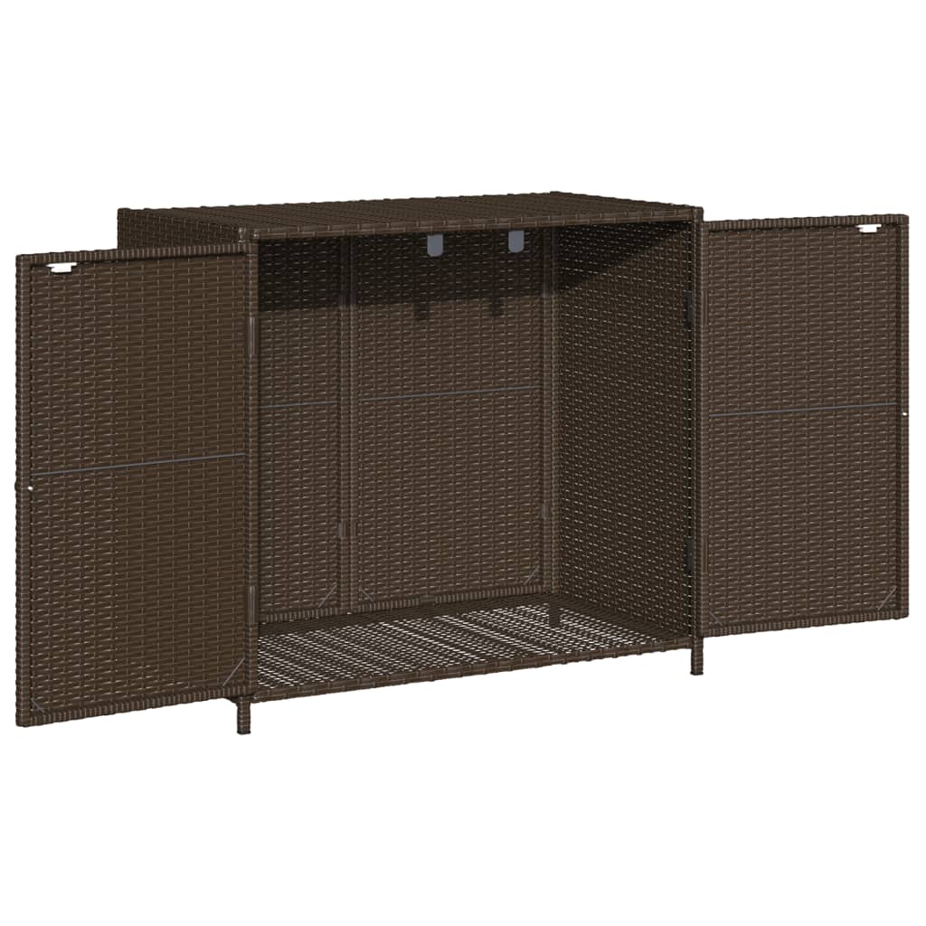 vidaXL Dulap depozitare de grădină, maro, 83x45x76 cm, poliratan vidaXL Dulap depozitare de grădină, maro, 83x45x76 cm, poliratan