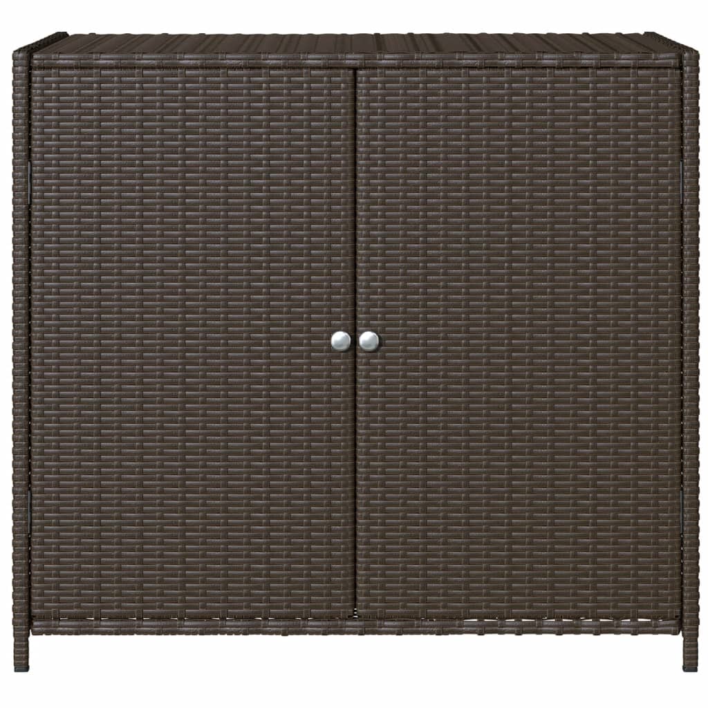 vidaXL Dulap depozitare de grădină, maro, 83x45x76 cm, poliratan vidaXL Dulap depozitare de grădină, maro, 83x45x76 cm, poliratan