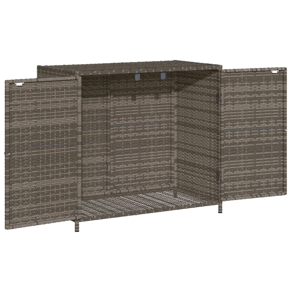 vidaXL Dulap depozitare de grădină, gri, 83x45x76 cm, poliratan vidaXL Dulap depozitare de grădină, gri, 83x45x76 cm, poliratan