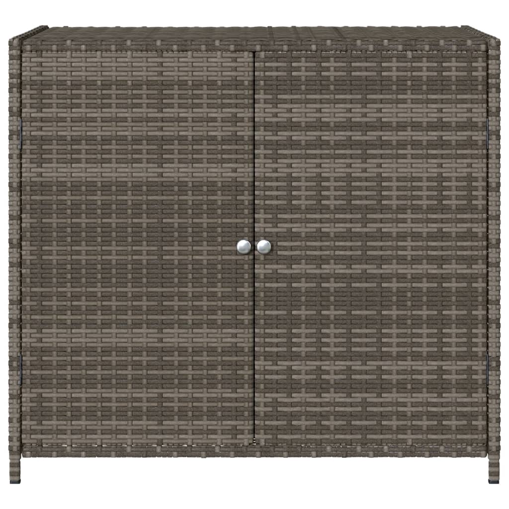 vidaXL Dulap depozitare de grădină, gri, 83x45x76 cm, poliratan vidaXL Dulap depozitare de grădină, gri, 83x45x76 cm, poliratan