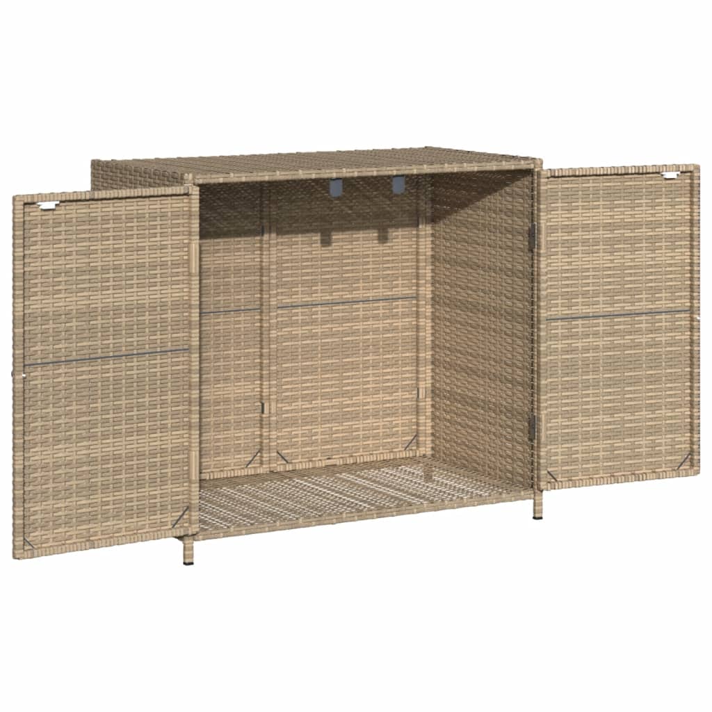 vidaXL Dulap depozitare de grădină, bej, 83x45x76 cm, poliratan vidaXL Dulap depozitare de grădină, bej, 83x45x76 cm, poliratan