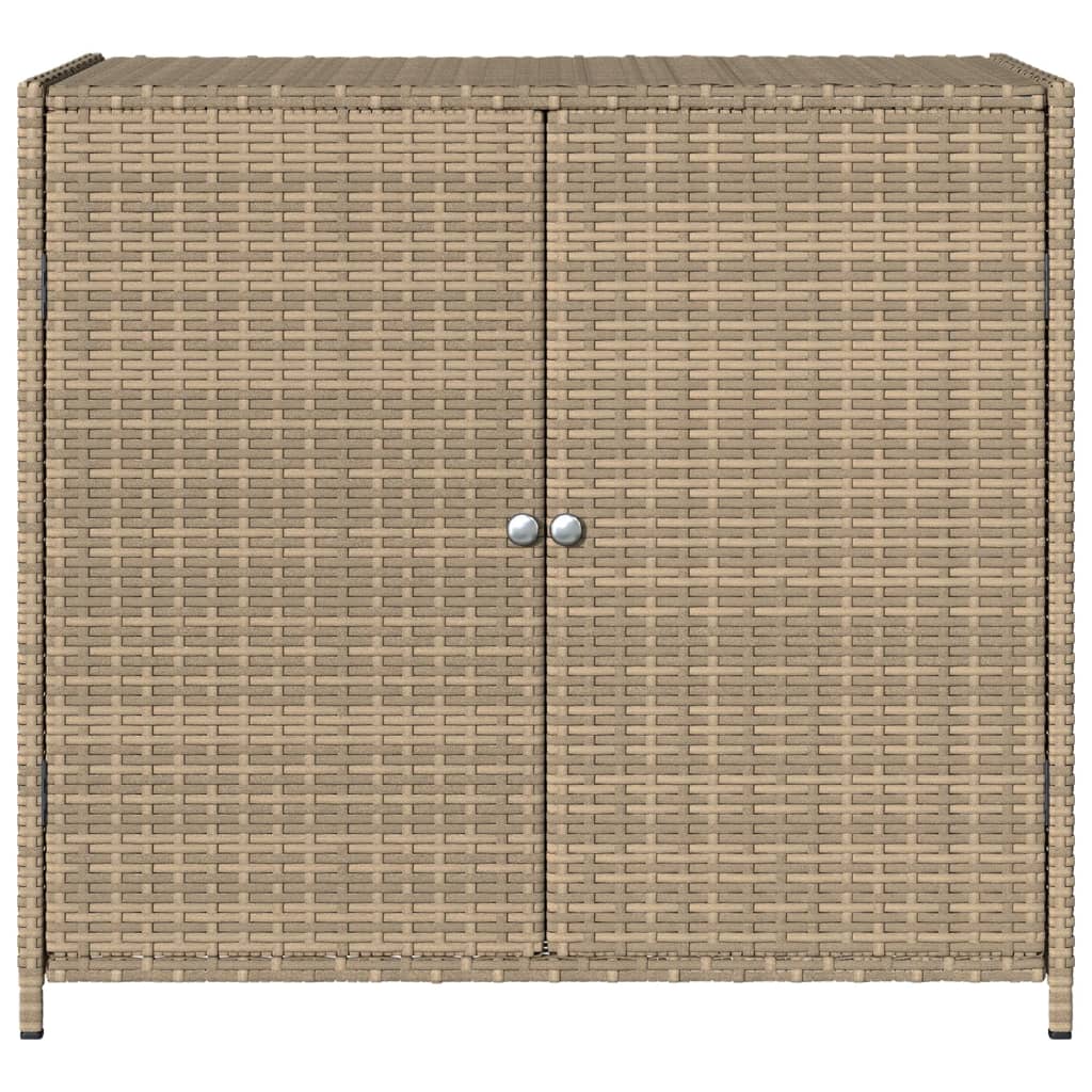 vidaXL Dulap depozitare de grădină, bej, 83x45x76 cm, poliratan vidaXL Dulap depozitare de grădină, bej, 83x45x76 cm, poliratan
