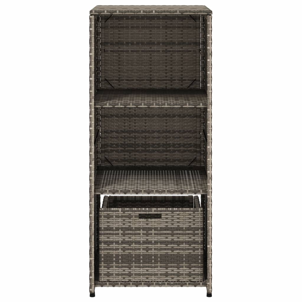 vidaXL Dulap depozitare de grădină, gri, 50x55x115 cm, poliratan vidaXL Dulap depozitare de grădină, gri, 50x55x115 cm, poliratan