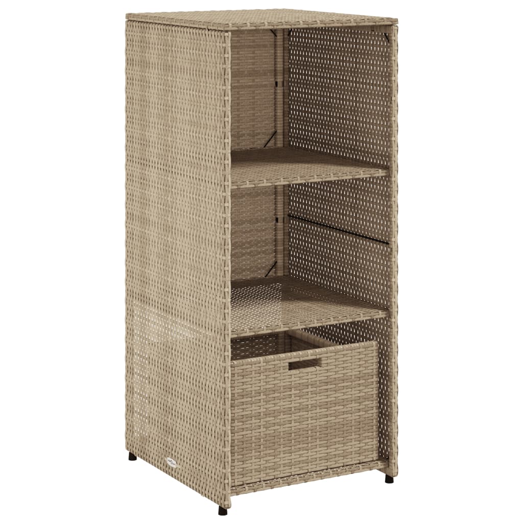 vidaXL Dulap depozitare de grădină, bej, 50x55x115 cm, poliratan vidaXL Dulap depozitare de grădină, bej, 50x55x115 cm, poliratan