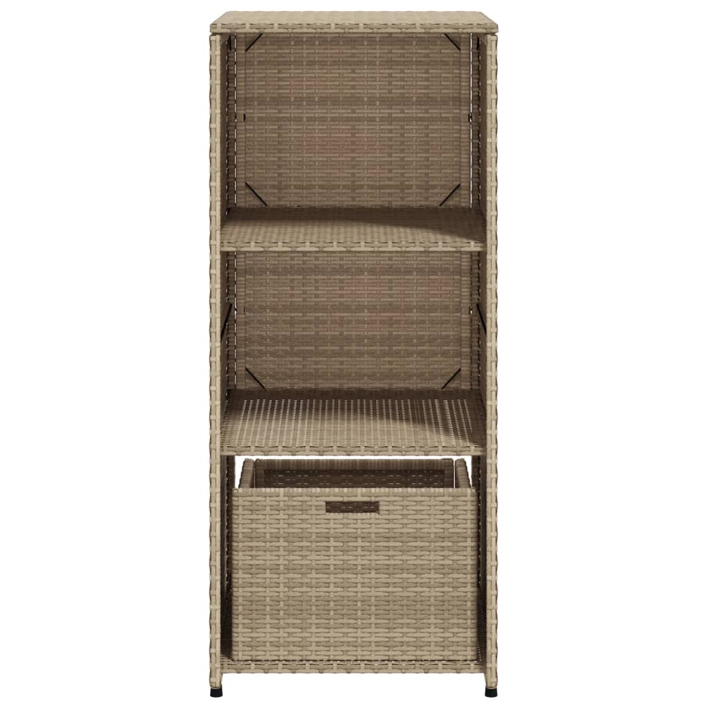 vidaXL Dulap depozitare de grădină, bej, 50x55x115 cm, poliratan vidaXL Dulap depozitare de grădină, bej, 50x55x115 cm, poliratan