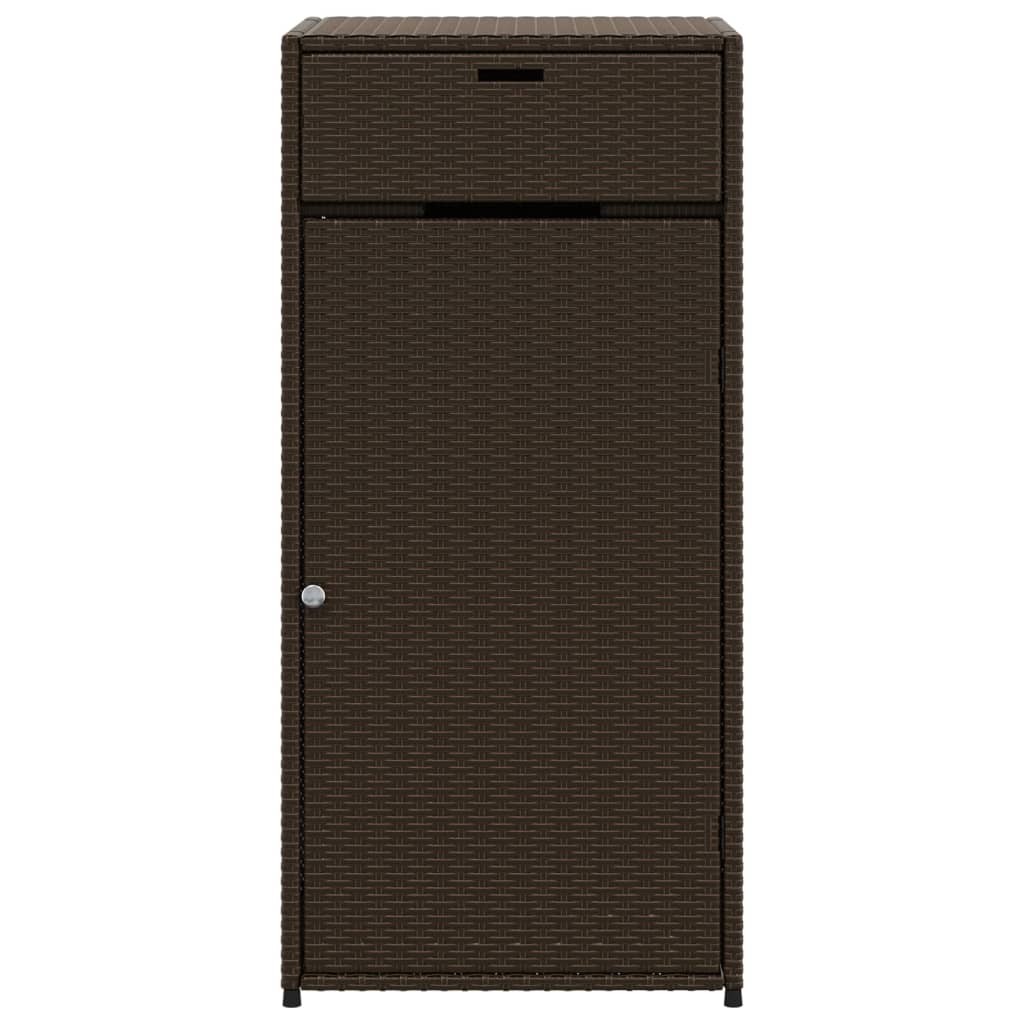 vidaXL Dulap depozitare de grădină, maro, 55x55x111 cm, poliratan vidaXL Dulap depozitare de grădină, maro, 55x55x111 cm, poliratan