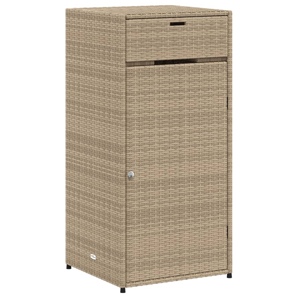 vidaXL Dulap depozitare de grădină, bej, 55x55x111 cm, poliratan vidaXL Dulap depozitare de grădină, bej, 55x55x111 cm, poliratan