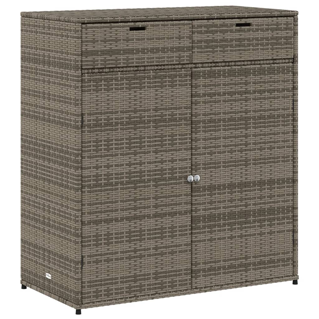 vidaXL Dulap depozitare de grădină, gri, 105x55x113 cm, poliratan vidaXL Dulap depozitare de grădină, gri, 105x55x113 cm, poliratan