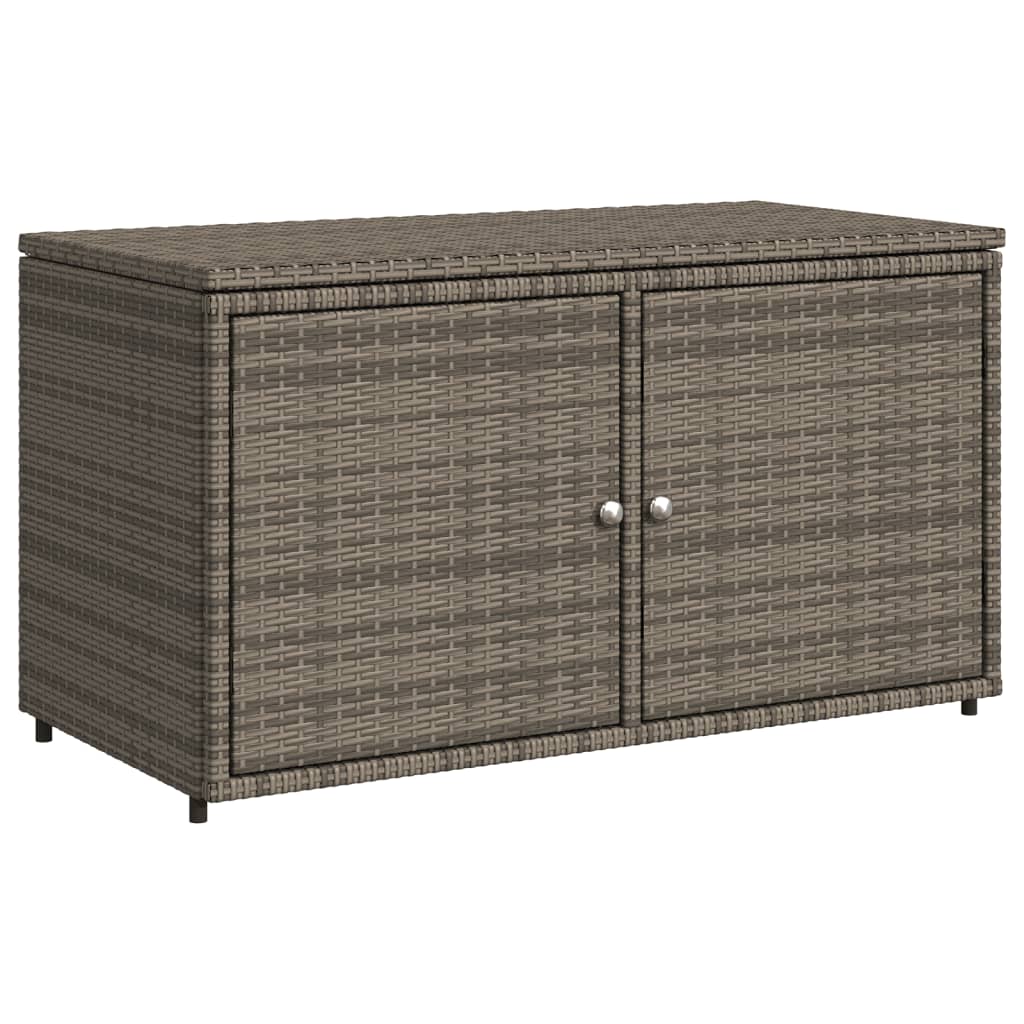 vidaXL Dulap depozitare de grădină, gri, 110x55x60,5 cm, poliratan vidaXL Dulap depozitare de grădină, gri, 110x55x60,5 cm, poliratan