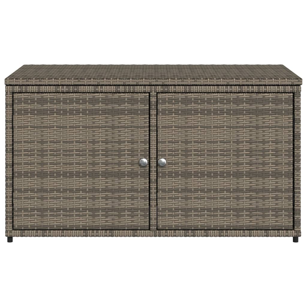 vidaXL Dulap depozitare de grădină, gri, 110x55x60,5 cm, poliratan vidaXL Dulap depozitare de grădină, gri, 110x55x60,5 cm, poliratan
