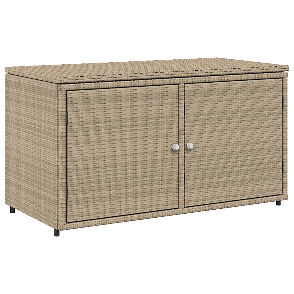 vidaXL Dulap depozitare de grădină, bej, 110x55x60,5 cm, poliratan vidaXL Dulap depozitare de grădină, bej, 110x55x60,5 cm, poliratan