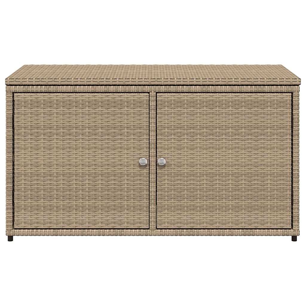 vidaXL Dulap depozitare de grădină, bej, 110x55x60,5 cm, poliratan vidaXL Dulap depozitare de grădină, bej, 110x55x60,5 cm, poliratan