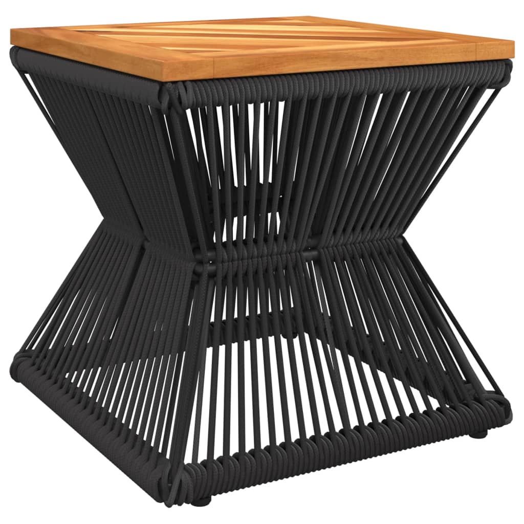 vidaXL Măsuță cafea bază din sârmă negru 38x38x38 cm lemn masiv acacia vidaXL Măsuță cafea bază din sârmă negru 38x38x38 cm lemn masiv acacia